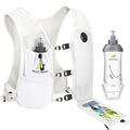 N NEVO RHINO Running Vest with 350ML TPU Soft Flask,Adjustable Chest Straps - color: White