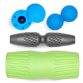 RAD Back Relief Massage Set – Myofascial Release Bundle for Back Pain, Muscle Recovery, and Mobility - Includes Exercise Foam Rollers, XL Peanut Massage Ball, and Neuro Ball Foot Roller - style: Back Bundle – 4-Piece