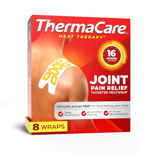 ThermaCare Portable Heating Pads for Muscle & Joint Pain Relief, 8 Count - size: 8 Count (Pack of 1)