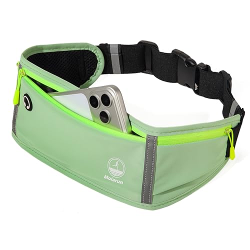 Running Belt Slim Fanny Pack Jogging Pouch Phone Holder Waist Pack - Light Green - color: D Light Green