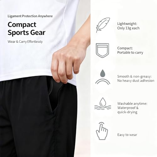 2PCS Patellar Tendon Support Strap - Targeted Knee Pain Relief, 15g Lightweight Design for Basketball, Running, Tennis, Soccer & Hiking, Unisex Silicone Knee Support Bands (Black) - color: Black