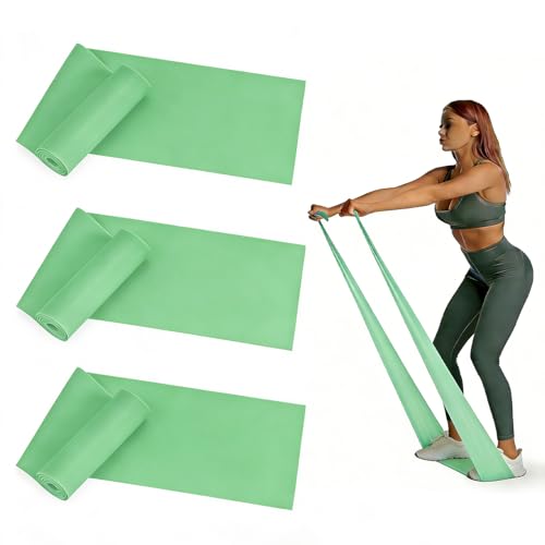 Resistance Bands Long Non-Latex Elastic Stretch Bands - color: Green-10/15lb, size: 5ft/6.5ft