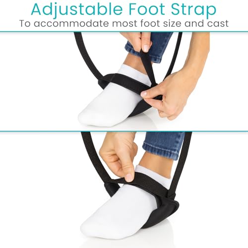 Vive Leg Lifter Strap - Leg Raise Stretch Strap w/Loop for Physical Therapy