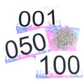 TRIWONDER Race Bibs Running Numbers with Safety Pins, Tyvek 4"x7" Large Numbers 1-500 for Marathon Runners Events Sports Games - color: Colorful [4"x7"] 1-100