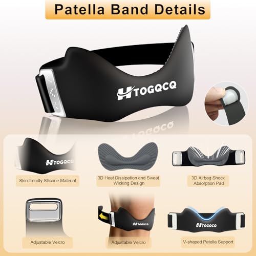 Patellar Tendon Support Strap, Knee Brace for Women & Men, Patella Band for Running Hiking Basketball Gym Fitness Tennis Badminton Cycling, Offers Relief from Meniscus Tear and Knee Pain - color: Purple