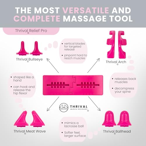 Thrival Relief Pro, Psoas Muscle Release Tool, Patented, Pink - color: Pink, size: Thrival Relief Pro