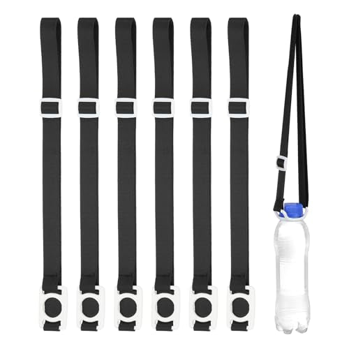 PATIKIL Water Bottle Lanyard - color: Black/White/White