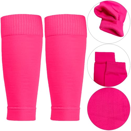 2 Pack Pro Soccer Leg Sleeves Socks/Compression for Calf - over the calf,ootball, baseball, basketball,rugby - color: Pink