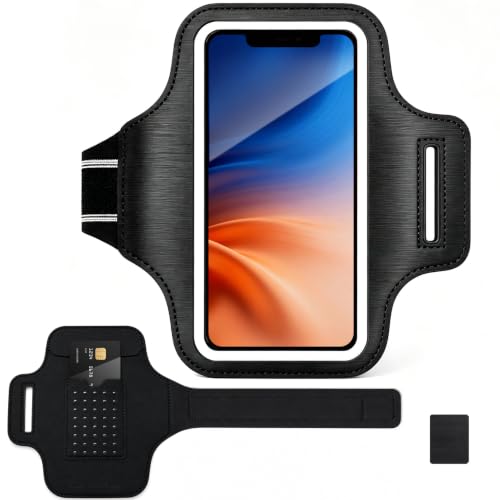 Running Armband with Card Slot, Black - size: 1 Pack