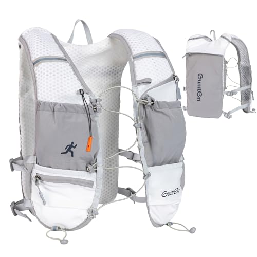 Running Vest with Adjustable Chest Straps for Women Men Hydration Vest for Marathon Jogging Hiking Cycling - size: Gray, style: Only Running Vest