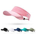 LONGLONG Sports Sun Visor Hat with Non-Slip Toggle Breathable for Women Men - color: Pink