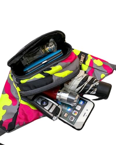 AIBEARTY Fashion Fanny Pack Small Checkered Waist Pack Belt Waist Bag Pack Pouch with Adjustable Strap for Sport Running,Camping,Trip - color: Camouflage 02