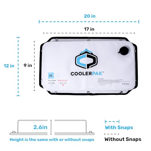 Refillable & Reusable Ice Packs for Coolers – Stays Cold for Days – Non-Toxic & Leakproof, Suitable for Potable Drinking Water – Built Tough, Rolls Up for Easy Storage - size: 15 lb