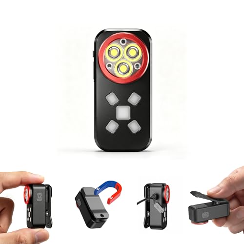 Yzoni 800 Lumen EDC Flashlight Rechargeable, Clip On Flashlight