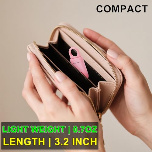 2 Pack Personal Alarm Replaceable Battery | Ultra-Lightweight 0.7 oz - color: Pink