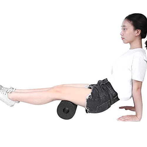 Manual Massage Ball,EPP Yoga Foam Roller Massage Ball Set Point Body Muscle Stress Relief Tool for Shoulders, Arms, Neck, Back and Feet (30x15x15cm Foam Roller) - color: Black, size: 30x15x15cm foam roller