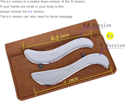 BYYDDIY Stainless Steel Gua Sha & Muscle Scraper Facial Tools - style: Style: S.S