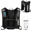 Azarxis Running Water Bottles Flask BPA Free Leakproof Hydration Vest Packs Waist Belt Replacement for Triathlon Marathon Hiking Cycling Climbing Runner - color: #1 Black (7L) with a 1.5L White Water Bladder