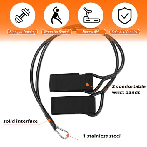 Zomiboo Baseball Bands Sports Resistance Exercise Bands - color: Black, style: 20 Lbs