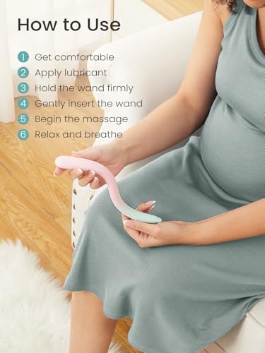 GROWNSY Perineal Massage Tool & Pelvic Wand for Pregnancy Labor Prep - color: Green