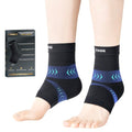 Compression Foot Sleeves (Pair) with Partial Pressure - size: Large