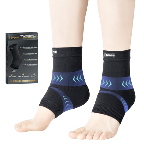 Compression Foot Sleeves (Pair) with Partial Pressure - size: Small