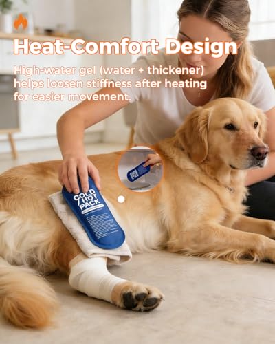 Dog Knee Brace for ACL/CCL with Hot & Cold Gel Pack, Left Leg-L - size: L