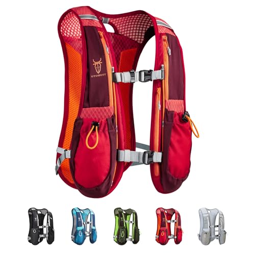 UTOBEST Running Vest Lightweight Hydration Vest Pack 5L UTR104 - color: Red Vest 5L Only Vest