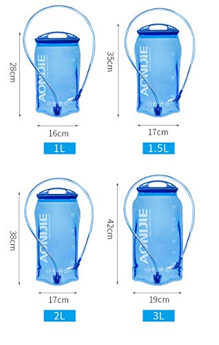 AONIJIE 5L Outdoor Sport Multifunctional Camping Backpack Cycling Running Climbing Hiking Hydration Vest Pack - color: Black+1.5l Hydration Bladder