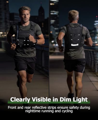 NOOLA Running Vest with 2L Water Bladder Hydration Backpack for Men Women - size: Large