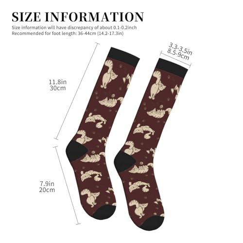 Crazy Fun Compression Socks, Unisex Knee High Support Socks - color: Cat Pattern