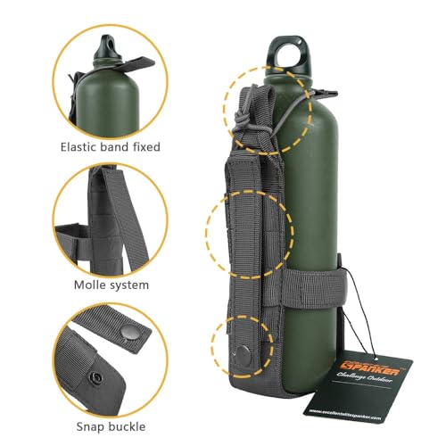 EXCELLENT ELITE SPANKER Tactical Military Portable Belt Bottle Holder Pouch - color: GRY