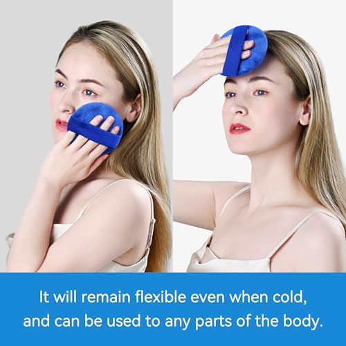 samply Small Gel Ice Packs, 4 Mini Reusable Cold Packs with 2 Covers - color: Dark Blue