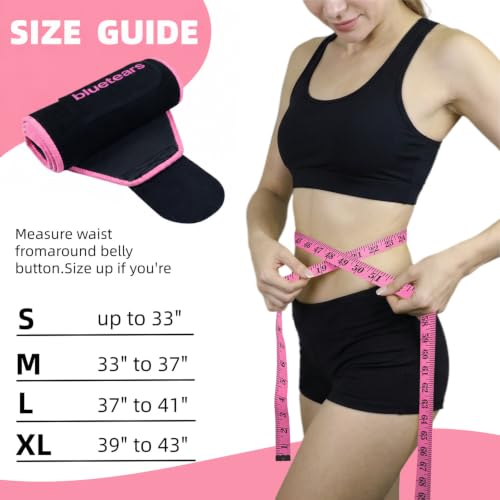 bluetears Waist Trainer for Women, Neoprene Waist Trimmer for Belly Workout