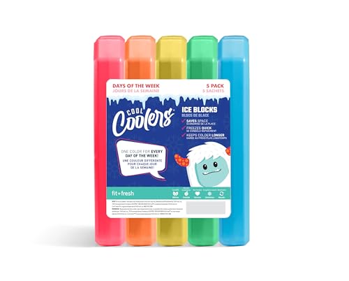 Fit & Fresh Cool Coolers 5pk Days of the Week Ice Blocks