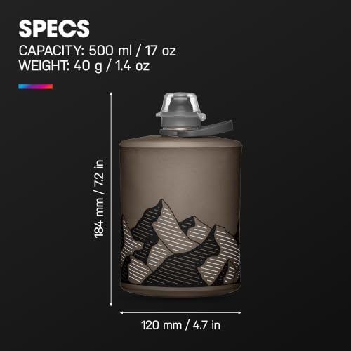 HydraPak Stow Collapsible Water Bottle (350ml, 500ml, 1L) - color: *NEW* Sage Green, style: 17oz/500ml