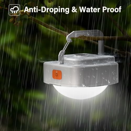 FLY2SKY 6Pack LED Rechargeable Camping Lights Tent Lantern Mini Emergency - style: 6 Pcs White