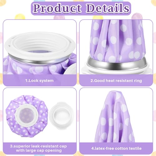 Honoson Reusable Ice Bags Hot Cold Therapy Leakproof,None - style: Polka Dots Style