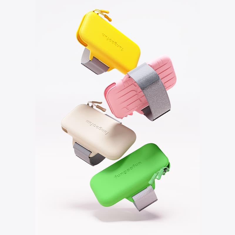 Fangu Fan G-0017 Sports Bag, Armband, Running Pouch, Waterproof, Lightweight, Stain Resistant, Arm Bag, Walking Bag, Gym, Rubber Belt, Washable, Compatible with iPhone and Smartphones, Pink, ワンサイズ