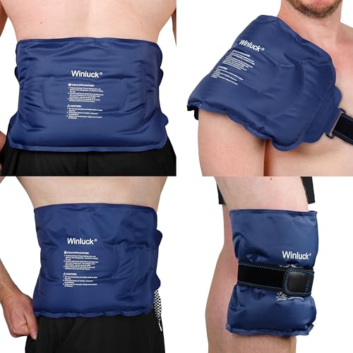 Flexible Ice Pack Large Cold Gel Packs for Recovery Pain Relief 16.6x9.6'' - style: 16.6 x 9.6（1 Pack）