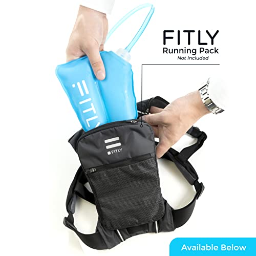 FITLY 500ml Soft Flask with Hydration Tube - Collapsible Water Bladder