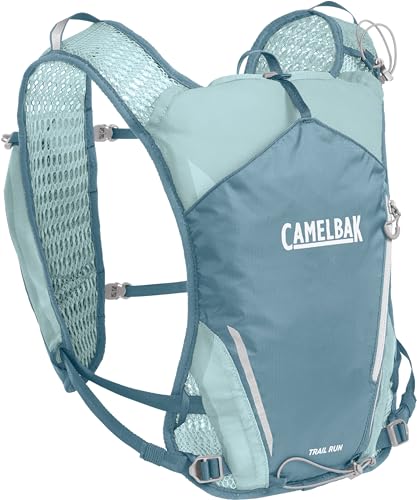 CamelBak Womenâ€™s Trail Run Hydration Vest with 34oz Capacity, Lightweight Breathable Design and Storage for Trail Running and Training, Adriatic Blue 2.0