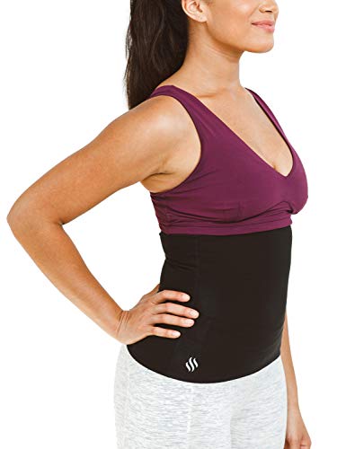Sweat Shaper Waist Trimmer for Women, Waist Trainer Sauna Belt, Neoprene-free Waist Cincher, Thermo Sauna Slimming Belt - color: Black, size: X-Large