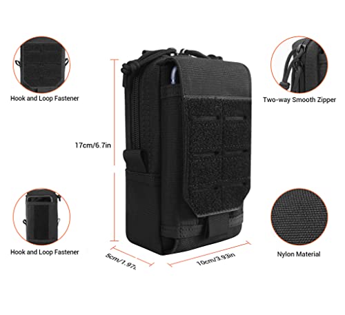 Tactical Molle Utility Pouch Cell Phone Pouch, Waist Bag Belt Pouch for Men, EDC Bag Gadget Organizer Vest Pack Purse Mobile Phone Case Hunting Compact Bag for Runing - color: ACU