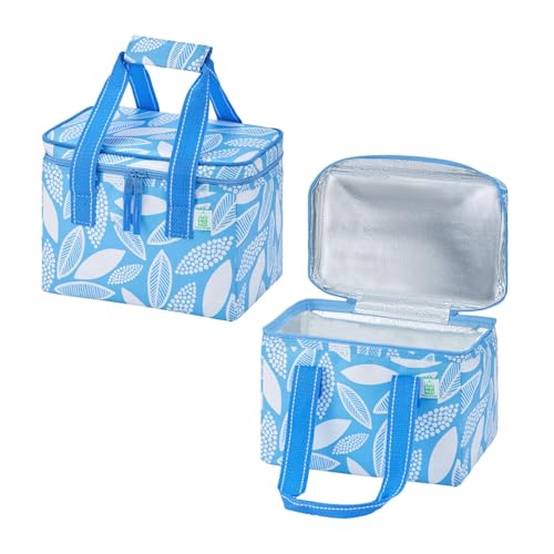 VENO 2 Pack Insulated Lunch Bags, 12 Can, Water-Resistant, Spring Breeze - color: Spring Breeze, size: 10.63"W x 8"H x 6.7"D - 2 Pack