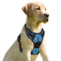 BARKBAY Dog Harness No Pull for Small Sized Dog Front Back Clips,Dog Vest - color: Blue Camo, size: Small(Chest:19.5-26")