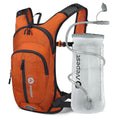 Nepest Hydration Pack Backpack with 2L Water Bladder Reflective Lightweight - color: Orange