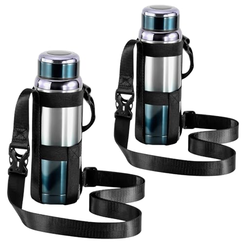 Nuovoware Water Bottle Holder With Strap, 2 Pack, 20-40 oz, Black+Black - color: Black+Black, size: 2 PCS