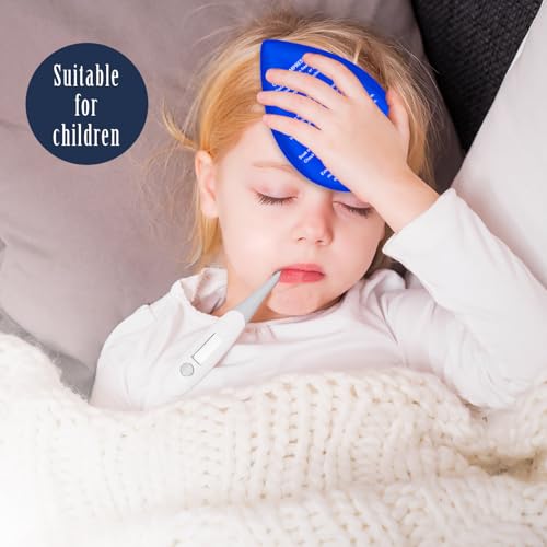 ZNÖCUETÖD 4 Packs Small Gel Ice Packs for Injuries Reusable Compatible with Wisdom Teeth Ice Pack Head Jaw Face Wrap Oral Dental Surgery Recovery - color: Blue With 4 Ice Packs Only