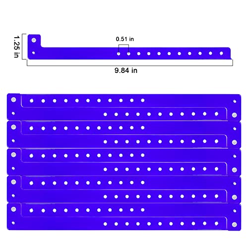 Plastic Party Purple Wristband 100 Pack, Vinyl Wristband for Event - color: Purple